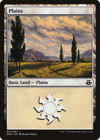 Plains (33) [Duel Decks: Elspeth vs. Kiora]