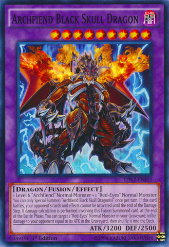 Archfiend Black Skull Dragon [LDK2-ENJ42] Common