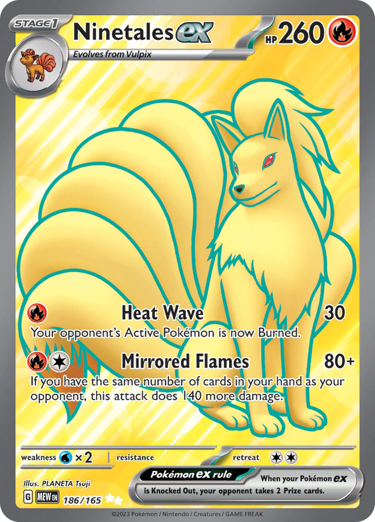 Ninetales ex (186/165) [Scarlet & Violet 151]