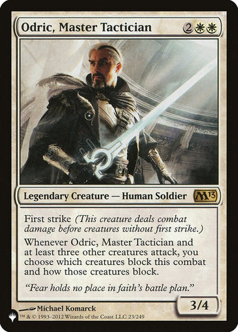 Odric, Master Tactician [The List]