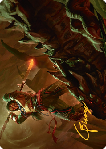 Sarkhan's Resolve Art Card (18/54) [Tarkir: Dragonstorm Art Series]