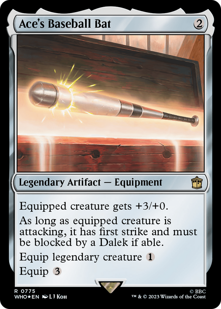 Ace's Baseball Bat (Surge Foil) [Doctor Who]