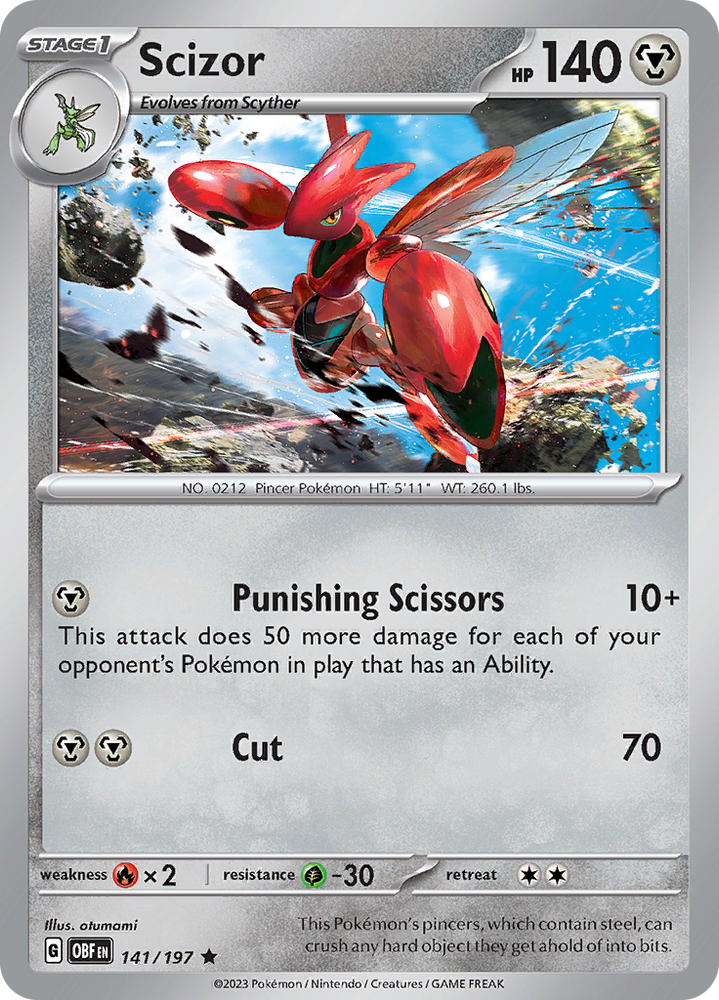 Scizor (141/197) [Scarlet & Violet: Obsidian Flames]