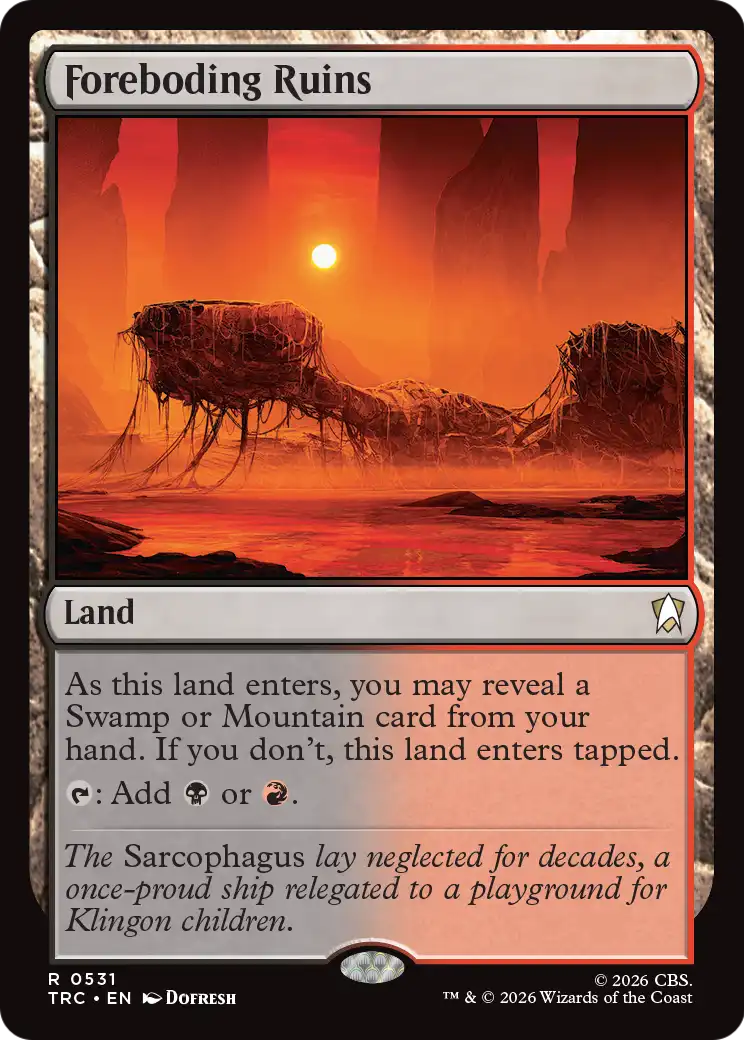 Foreboding Ruins (Surge Foil) [Star Trek Commander]