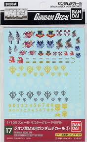 Gundam Decal 17 - Principality of Zeon