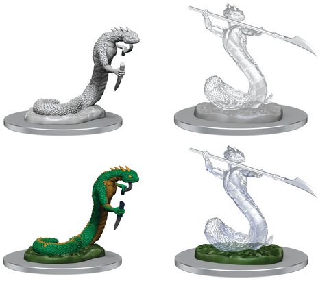 CR UNPAINTED MINIS WV4 SERPENTFOLK/SERPENT GHOST
