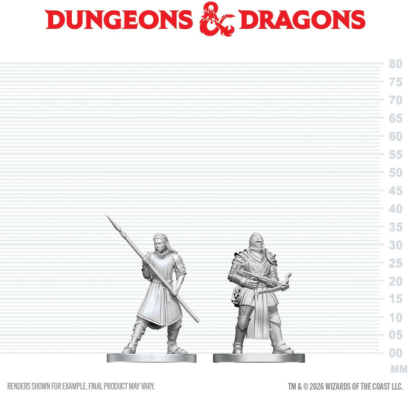 DND UNPAINTED MINIS WV29 TOWN GUARDS