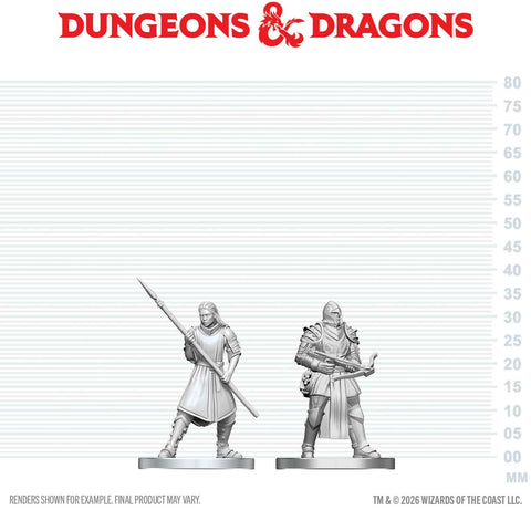 DND UNPAINTED MINIS WV29 TOWN GUARDS