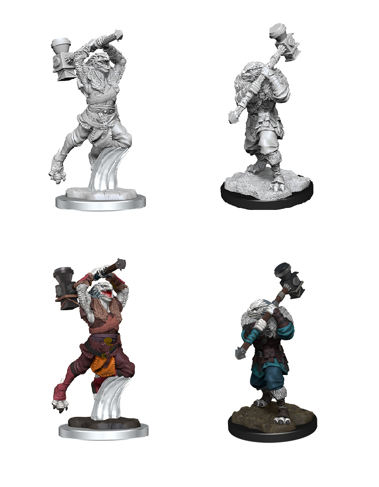 CR UNPAINTED MINIS WV1 RAVENITE HALF-DRAGON FEMALE