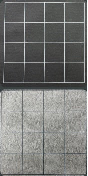 Megamat 1" Reversible Square Black/Grey 34.5" x 48"