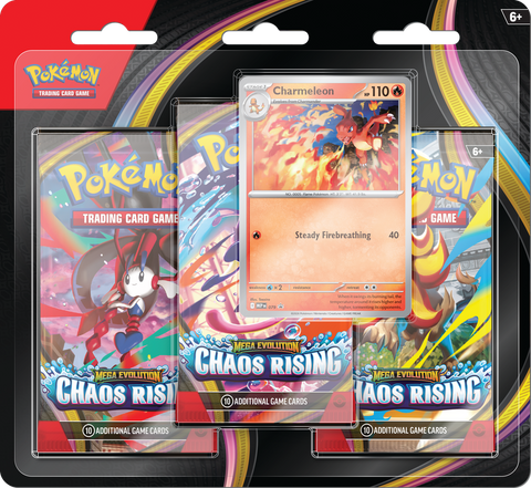 POKEMON ME04 CHAOS RISING 3PK BLISTER (5/22/26)