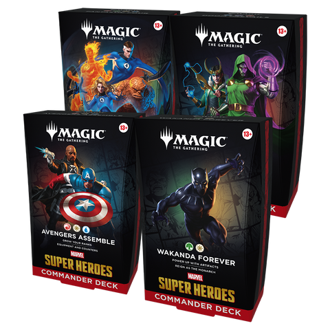 MTG MARVEL SUPER HEROES COMMANDER SET OF 4 (6/19/26)