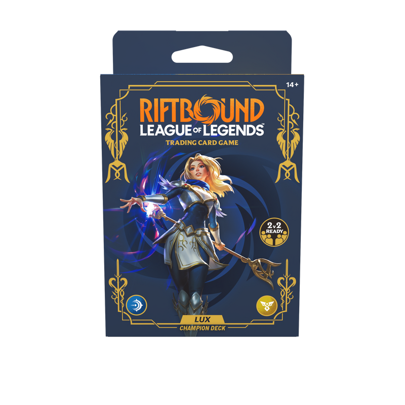 RIFTBOUND LEAGUE OF LEGENDS TCG LEGACY CHAMPION DECK - LUX (1/29/27)
