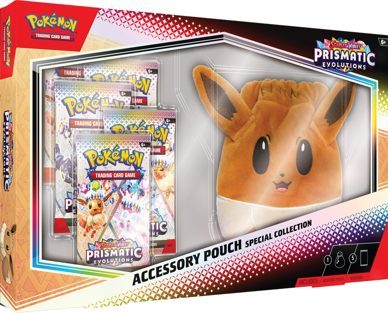 Pokemon Prismatic Evolutions Accessory Pouch Special Collection