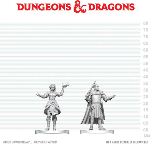DND UNPAINTED MINIS WV29 KNIGHT & MAGE APPRENTICE