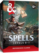 DND RPG REFERENCE CARDS SPELLS 1 (LEVELS 0-1)