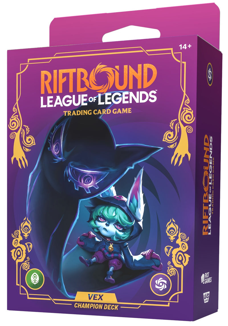 RIFTBOUND LEAGUE OF LEGENDS TCG UNLEASHED CHAMPION DECK VEX (5/8/26)
