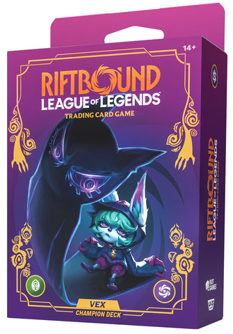 RIFTBOUND LEAGUE OF LEGENDS TCG UNLEASHED CHAMPION DECK VEX (5/8/26)