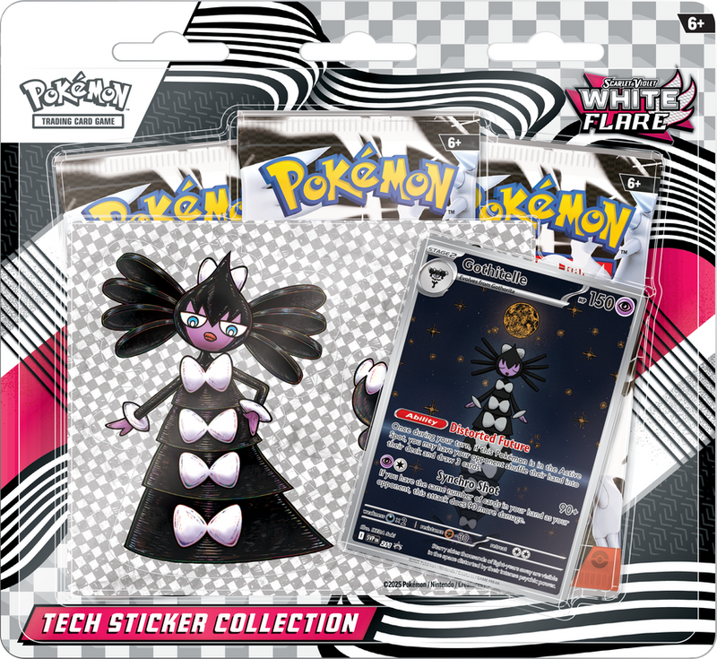 Pokemon White Flare Tech Sticker Collection