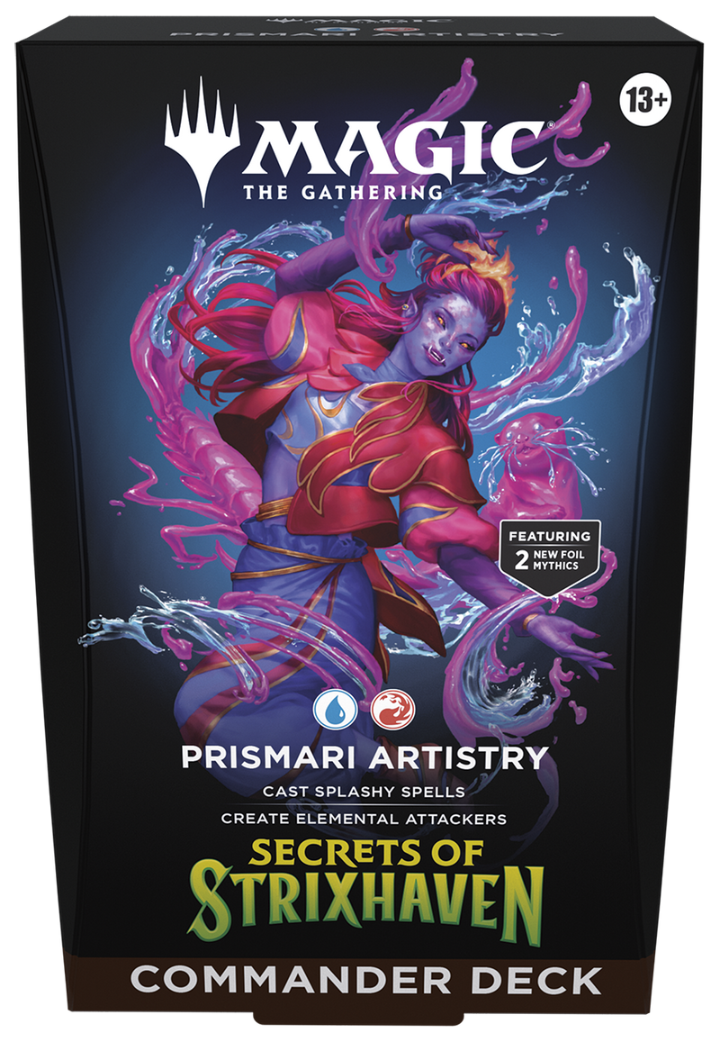 MTG SECRETS OF STRIXHAVEN COMMANDER: PRISMARI ARTISTRY (4/17/26)