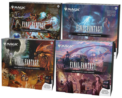 MTG FINAL FANTASY SCENE BOX SET OF 4