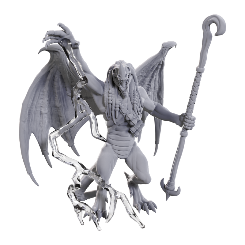 D&D UNPAINTED MINIS WV24 BLUE ABISHAI