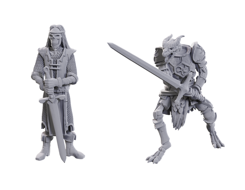 D&D UNPAINTED MINIS LIMITED EDITION 50TH ANNIVERSARY SKELETON KNIGHTS