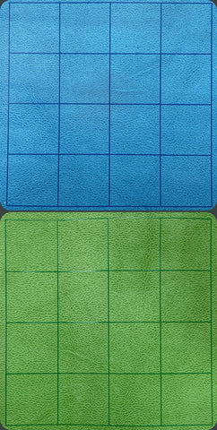 Megamat 1" Reversible Square Blue/Green 34.5" x 48"