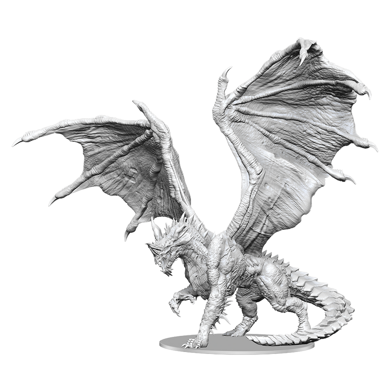 DND UNPAINTED MINIS ADULT BLUE DRAGON