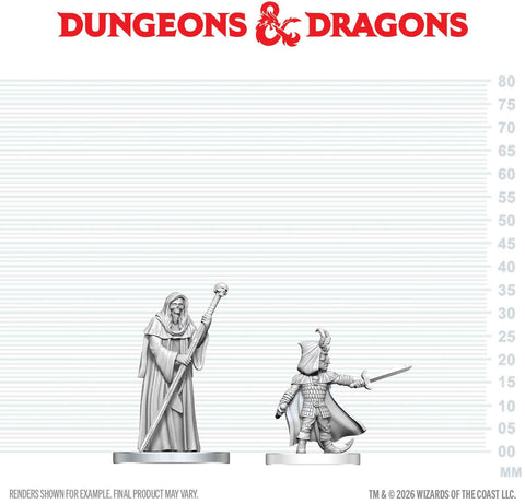 DND UNPAINTED MINIS WV29 CULTIST OF BHAAL & CULTIST OF MYRKUL