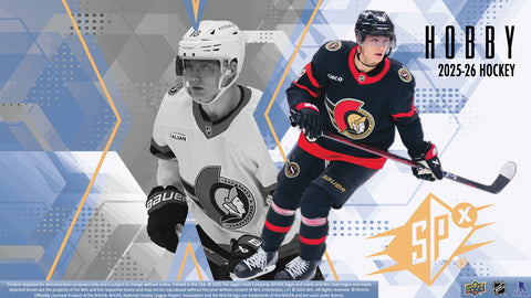 25/26 UD SPX Hockey Hobby Box (5/6/26) *See Instore for Pricing*
