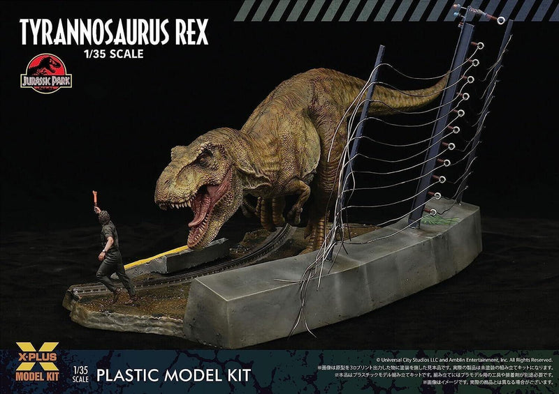 X-Plus T-Rex 1/35 Plastic Model Kit Jurassic Park