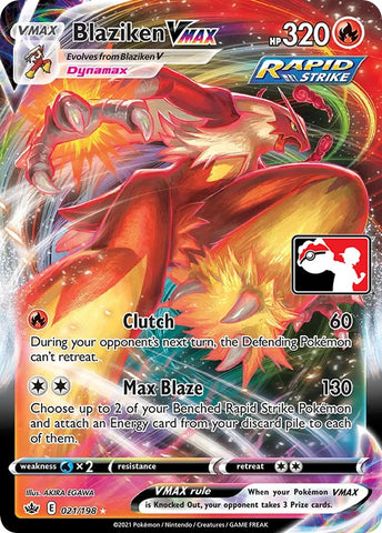 Blaziken VMAX (021/198) [Prize Pack Series One]