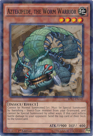 Aztekipede, the Worm Warrior (Shatterfoil) [BP03-EN041] Rare