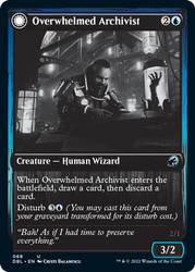 Overwhelmed Archivist // Archive Haunt [Innistrad: Double Feature]