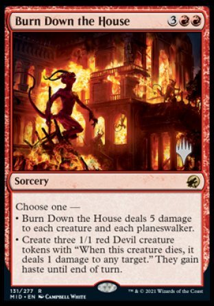 Burn Down the House (Promo Pack) [Innistrad: Midnight Hunt Promos]