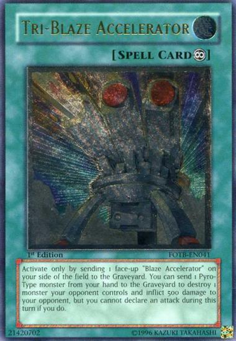 Tri-Blaze Accelerator (UTR) [FOTB-EN041] Ultimate Rare
