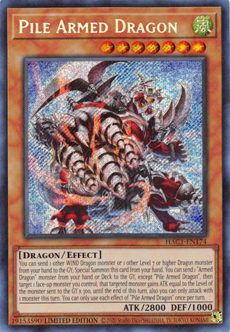 Pile Armed Dragon [HAC1-EN174] Secret Rare