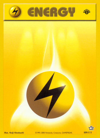 Lightning Energy (109/111) [Neo Genesis 1st Edition]
