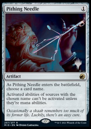 Pithing Needle (Promo Pack) [Innistrad: Midnight Hunt Promos]