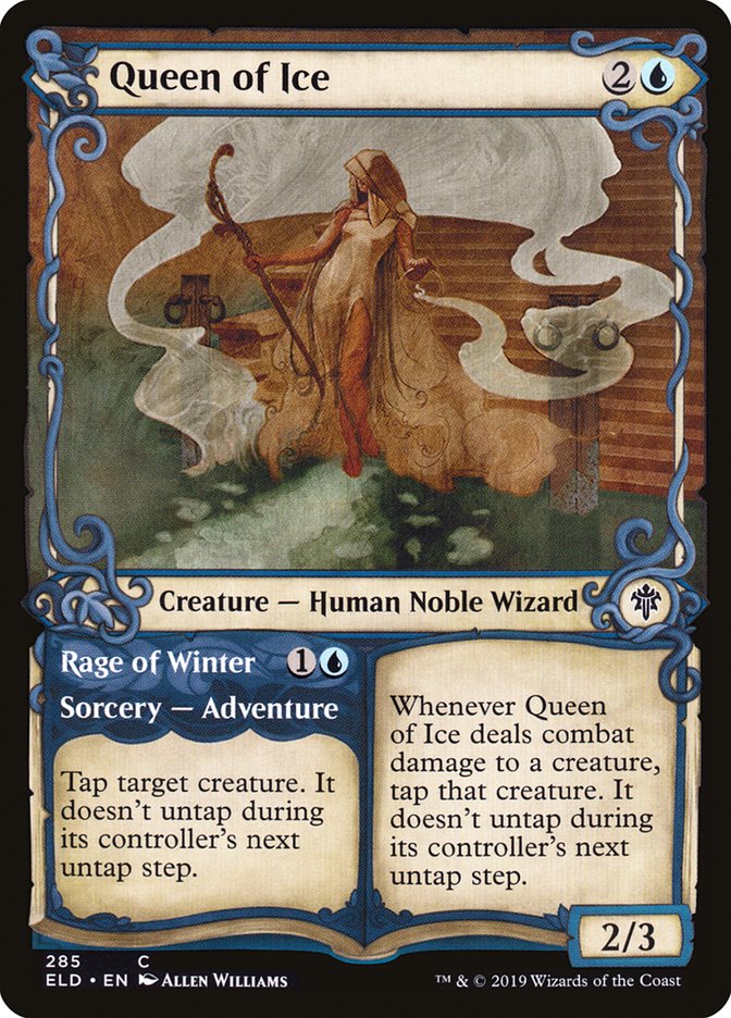 Queen of Ice // Rage of Winter (Showcase) [Throne of Eldraine] | GameZilla