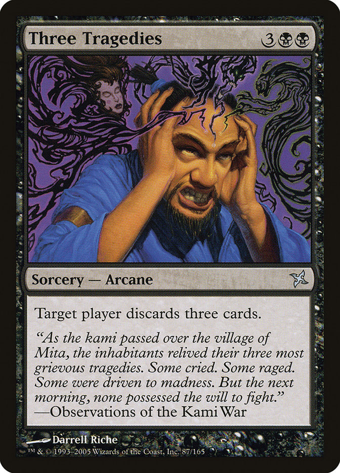 Three Tragedies [Betrayers of Kamigawa] | GameZilla