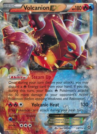 Volcanion EX (26/114) (Jumbo Card) [XY: Steam Siege]