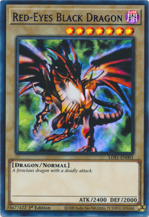 Red-Eyes Black Dragon (Blue) [LDS1-EN001] Ultra Rare