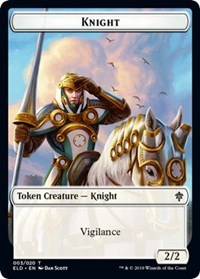 Knight // Food (16) Double-sided Token [Throne of Eldraine] | GameZilla