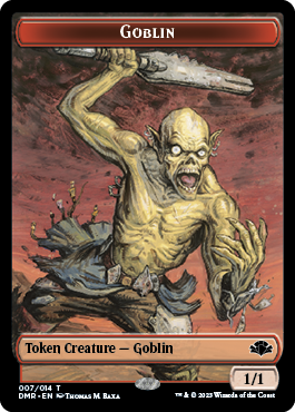 Goblin // Elemental Double-Sided Token [Dominaria Remastered Tokens]