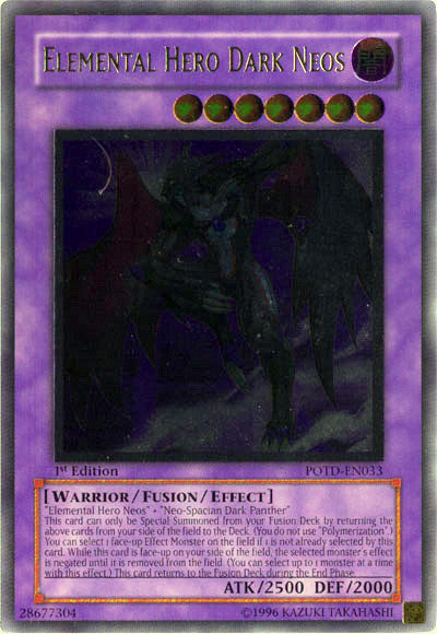 Elemental Hero Dark Neos (UTR) [POTD-EN033] Ultimate Rare