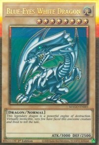 Blue-Eyes White Dragon [MAGO-EN001] Premium Gold Rare