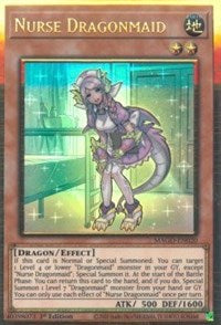 Nurse Dragonmaid [MAGO-EN020] Premium Gold Rare