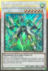 Stardust Charge Warrior [MAGO-EN029] Premium Gold Rare